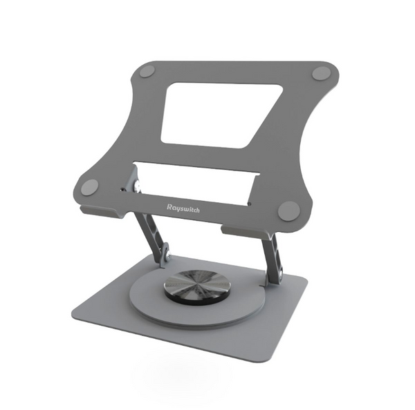Laptop Stand with 360 Rotating Base, Height- Angle Adjustable