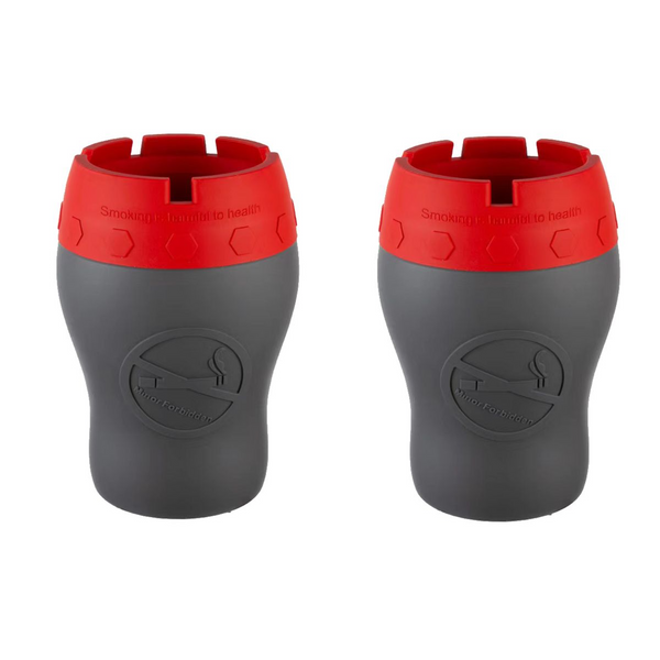 Butt Bucket Silicone Cigarette Ashtray with Lid 2-Pack