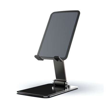 Rayswitch Metal Phone Stand/Holder for Flexstand Adjustable and Foldable Black
